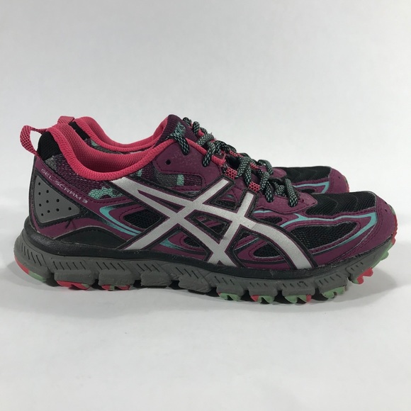 Asics Gel Scram 3 Size 11 Purple Black Blue Sz 7.5 - Picture 1 of 11